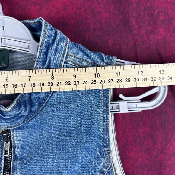 NWTG VEST OTHER BY WILD FABLE IN BLUE DENIM, SIZE: S/M - Picture 8 of 9